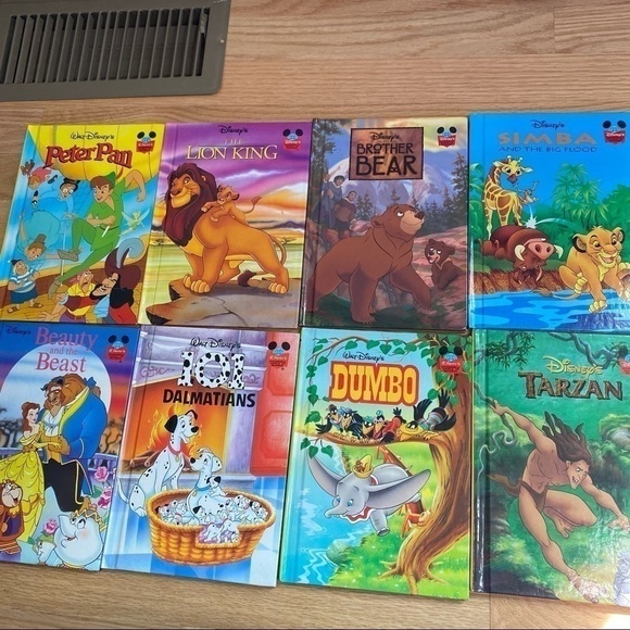 Walt Disney World of Reading Hardcover Book Lot Bundle Peter Pan Beauty Beast - Picture 3 of 8